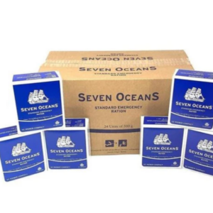 Seven Oceans noodrantsoen doos 24 x 500g – 2500 kcal, hoogcalorische survivalvoeding (24-pack)