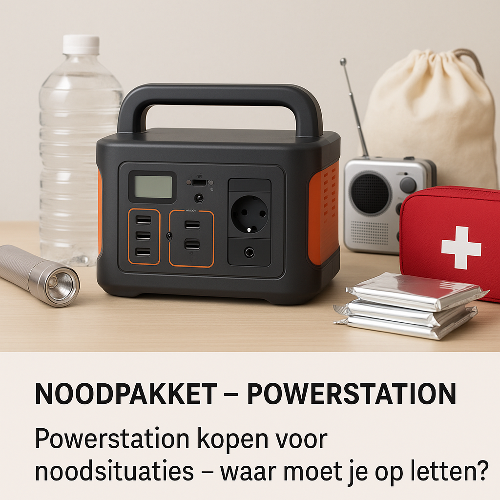 Noodpakket – draagbaar powerstation voor noodsituaties