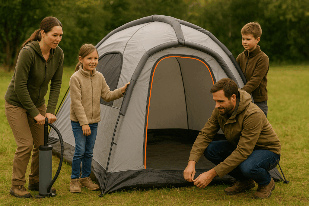 Noodpakket – opblaasbare tent in noodsituatie
